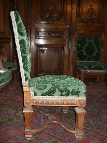 Chaise de l'antichambre Napoléon III (d'un ensemble de huit), image 3/3