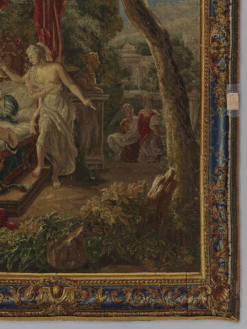 Psyché découvre l'identité de l'Amour, d'une tenture de l'Histoire de Psyché, image 3/10