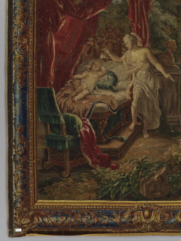 Psyché découvre l'identité de l'Amour, d'une tenture de l'Histoire de Psyché, image 4/10