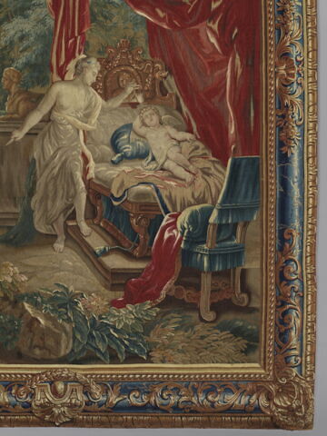 Psyché découvre l'identité de l'Amour, d'une tenture de l'Histoire de Psyché, image 7/10