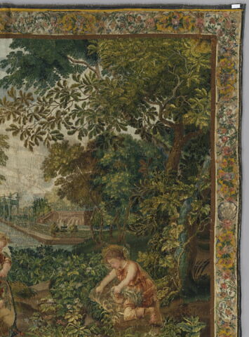 Enfants taillant et nettoyant, d'une tenture des Enfants jardiniers, image 5/11