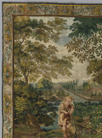 Enfants taillant et nettoyant, d'une tenture des Enfants jardiniers, image 6/11