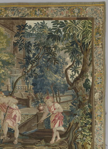 Enfants bêchant et fauchant, d'une tenture des Enfants jardiniers, image 9/12