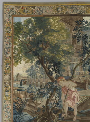 Enfants bêchant et fauchant, d'une tenture des Enfants jardiniers, image 10/12