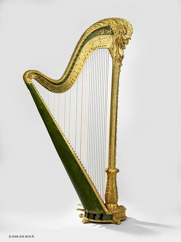 Harpe à double mouvement - Louvre Collections