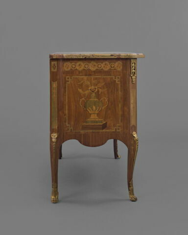 Commode de marqueterie à deux tiroirs, image 8/10