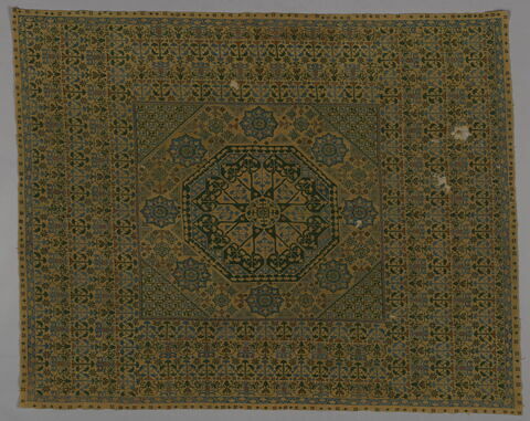 Broderie sur canevas imitant un tapis Mamelouk, image 1/3
