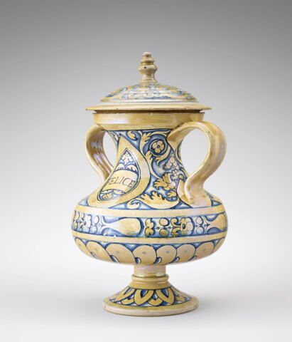 Grand pot couvert à deux anses, image 2/8