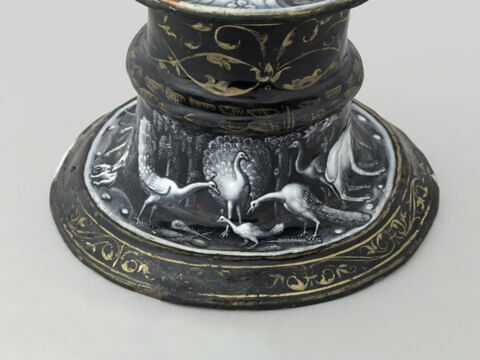 Salière ronde : Les Animaux de la fable, d'une paire (R 290), image 3/7