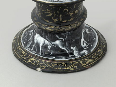Salière ronde : Les Animaux de la fable, d'une paire (R 290), image 4/7