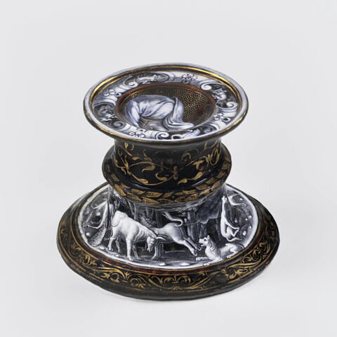 Salière ronde : Les Animaux de la fable, d'une paire (R 290), image 1/12