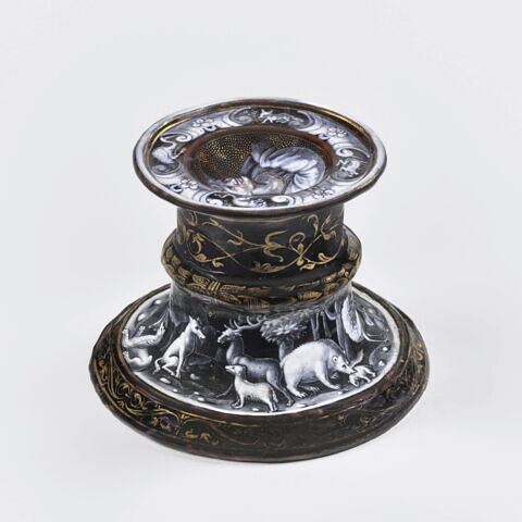 Salière ronde : Les Animaux de la fable, d'une paire (R 290), image 2/12