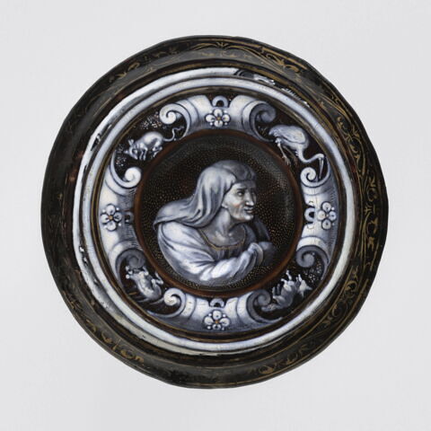 Salière ronde : Les Animaux de la fable, d'une paire (R 290), image 3/12