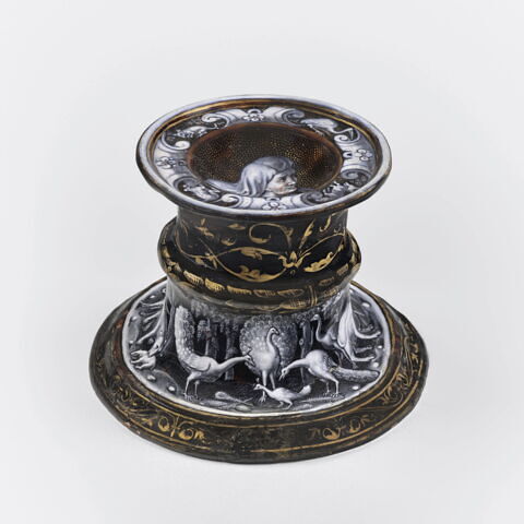 Salière ronde : Les Animaux de la fable, d'une paire (R 290), image 4/12