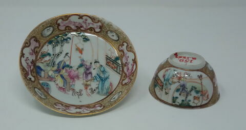 Tasse et soucoupe, d'une paire (R 1205)
Chine, XIXe siècle