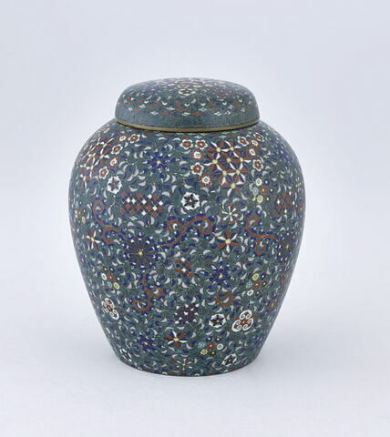 Vase de forme ovoïde, avec couvercle, image 3/4