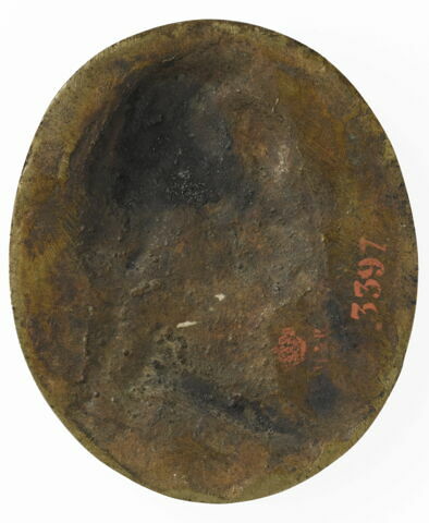 Médaillon : buste de Louis XV lauré, image 2/2