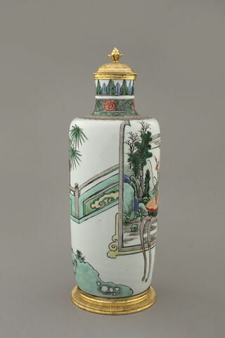 Vase cylindrique à couvercle, d'une paire (avec TH 450), image 6/8