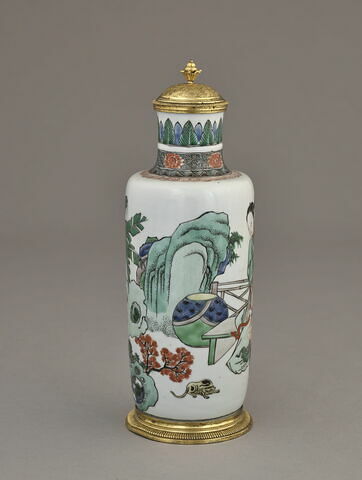 Vase cylindrique à couvercle, d'une paire (avec TH 450), image 10/15