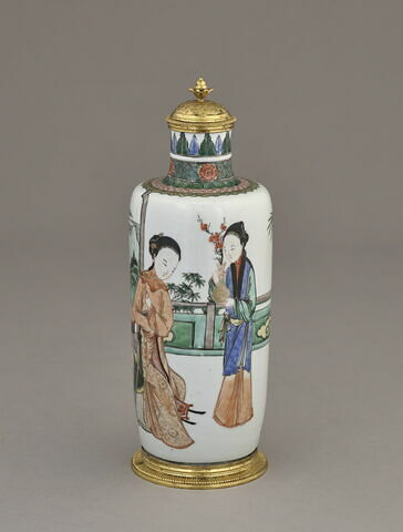 Vase cylindrique à couvercle, d'une paire (avec TH 450), image 12/15