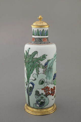 Vase cylindrique à couvercle, d'une paire (avec TH 450), image 5/15