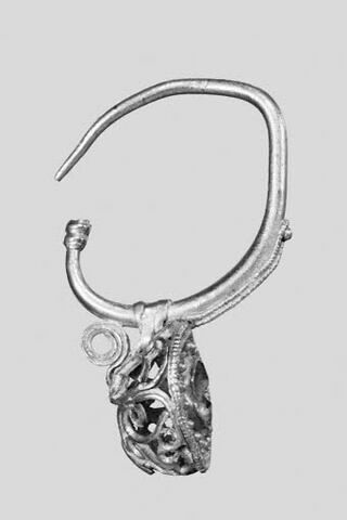 Boucle d’oreille avec perles (panier non ajouré), image 6/8