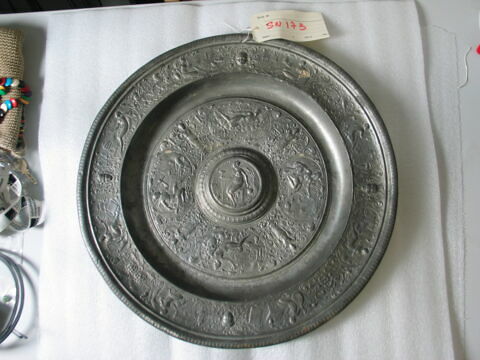 Surmoulé en plomb du plat de la Tempérance de Fr. Briot, image 2/5