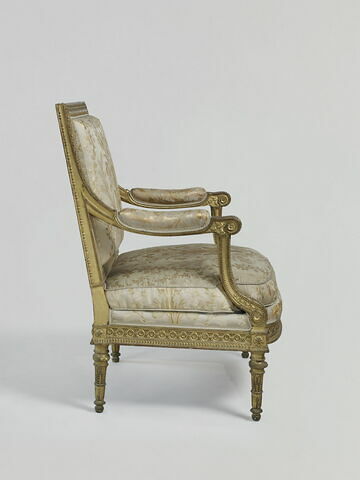 Georges Jacob, Armchair (fauteuil) from Louis XVI's Salon des Jeux at  Saint Cloud, French, Paris