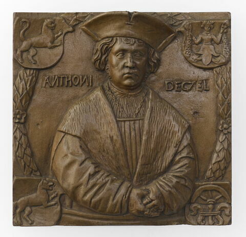Plaquette : portrait d'Antoine Deczel, image 1/3
