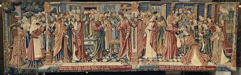 Tenture : scènes de la Légende de Saint-Etienne, d'un ensemble de deux (LAB 1125)