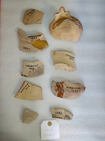 9 tessons découverts au cours de fouilles à Narbonne, image 2/2
