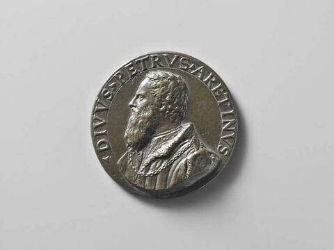 Médaille : Pietro Bacci (1492-1557), dit l'Arétin / la Vérité, image 1/2