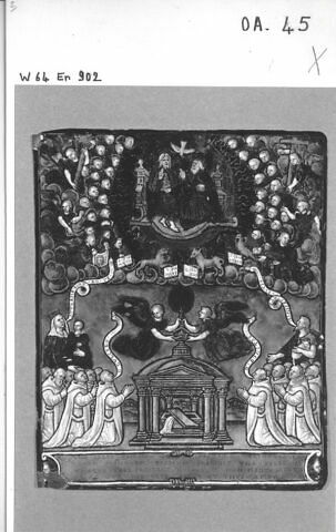 Plaque : L'Adoration de l'Eucharistie