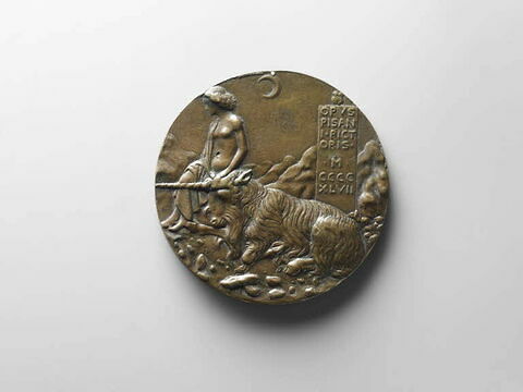 Médaille : Cecilia Gonzaga (1425-1451) / jeune fille et une licorne, image 2/2
