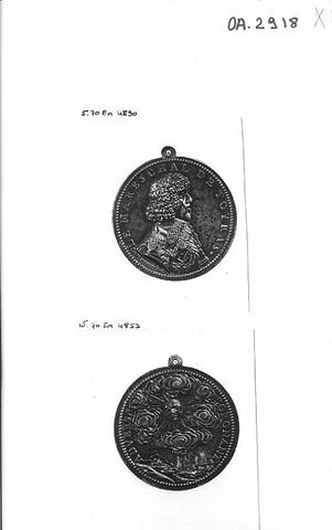 Médaille : le Maréchal de Toiras (1585-1636) / paysage ensoleillé