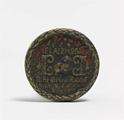 Médaille : Charles le Téméraire, duc de Bourgogne (1433-1477) / bélier couché entre deux briquets, image 2/2