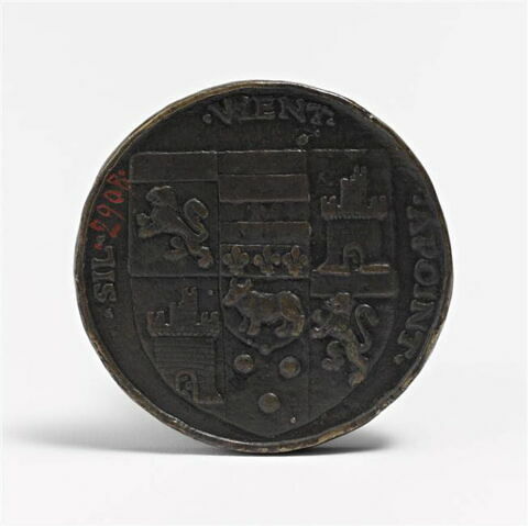 Médaille : Thomas Bohier / écu armorié, image 2/2