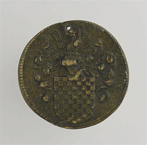 Médaille : Josse de Damhoudère / Armoiries, image 2/2
