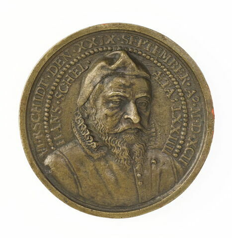 Médaille: Hans Schel de Nuremberg / armoiries, image 1/2