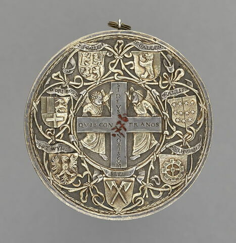 Médaille de baptême frappée à l'occasion du baptême de Claude de France, fille d'Henri II / Emblème de la Confédération hélvétique