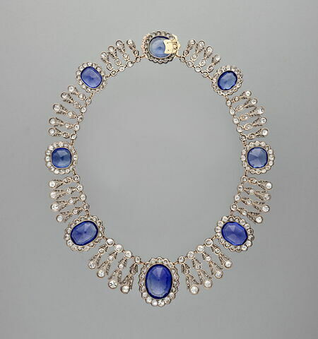 Collier de la parure de saphirs de la reine Marie-Amélie et de la Reine Hortense, image 1/3