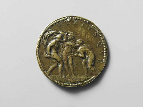 Médaille : Gianpalo Lomazzo, peintre et écrivain ( 1538-1600) / Lomazzo présenté à la Fortune par Mercure, image 2/2