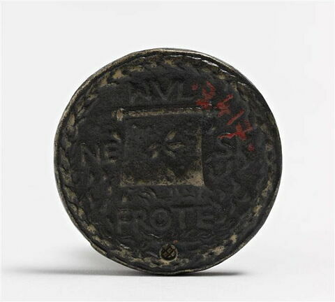 Médaille : Antoine de Bourgogne dit le Grand bâtard (1421-1504)
/ barbacane dans une couronne de lauriers, image 2/2