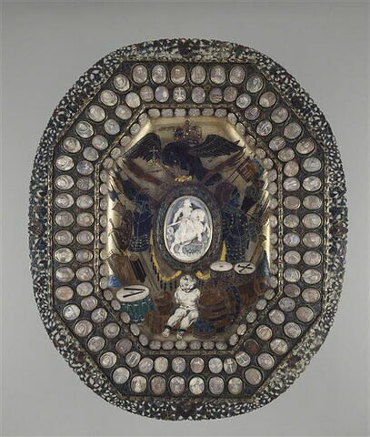 Plateau en argent : Le Triomphe de Ferdinand III (1637-1657)