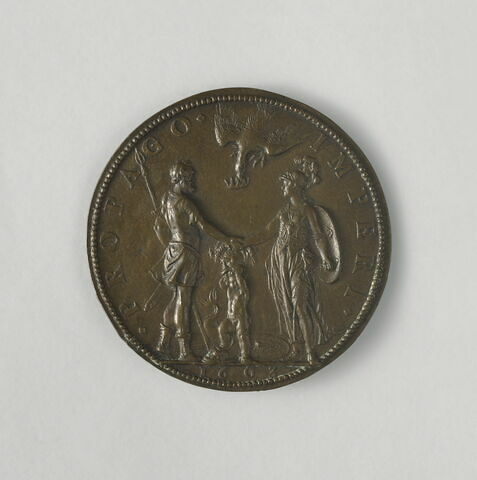 Médaille : Henri IV et Marie de Médicis / L'union d'Henri IV et de Marie de Médicis, image 2/3