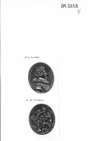 Médaille : le conseiller Michel de Beauclerc (? - + vers 1643 ?) / la fortune brisant les ailes d'Icare
