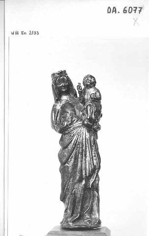Statuette : Vierge à l'Enfant debout, image 8/8