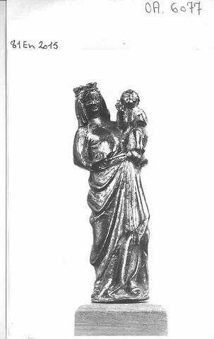Statuette : Vierge à l'Enfant debout, image 5/8