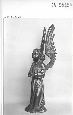 Statuette : ange porte-lumière, image 6/6