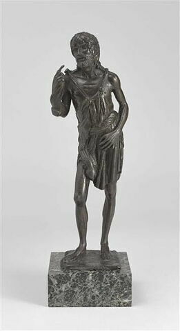 Statuette : saint Jean-Baptiste debout et prêchant